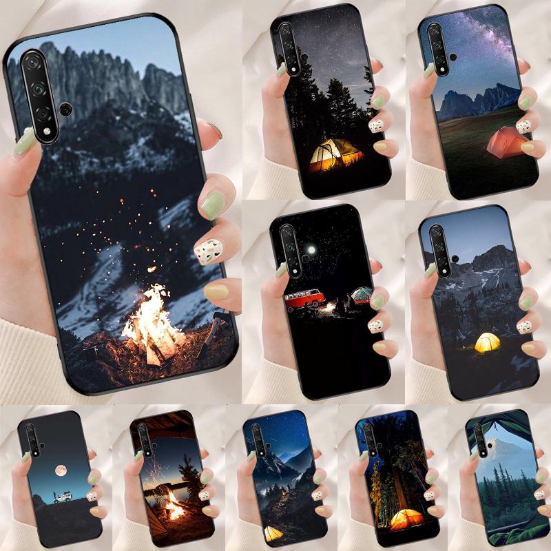 Кемпинг Природа Горы Для Huawei Nova 12s 12i 11i 7i 8i 9 10 SE Y91 Y90 Y60 Y70 Y72 Y61 P60 Pro P30 P40 Lite Чехол