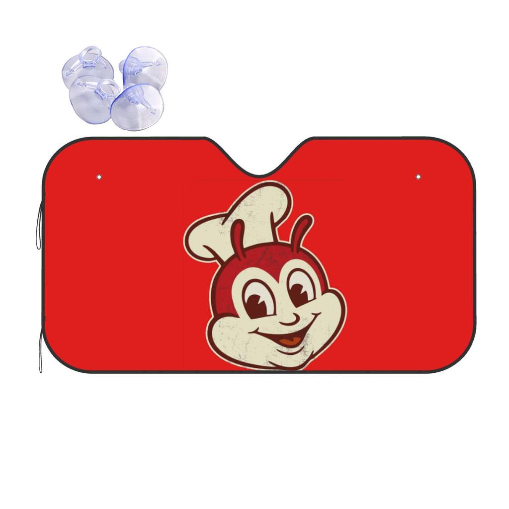 Jollibee Fast Food Sunshade Windscreen Car Front Windshield Window Sun Visor Accessories Covers