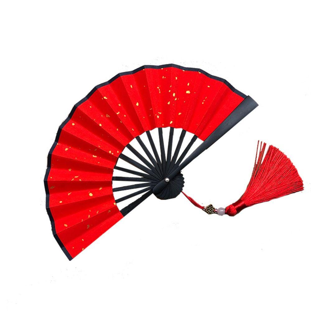 Mini Hanfu Fan Gilded Rice Paper Paper Fans Party Decor Ornaments Folding Fan Children