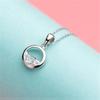 925 Sterling Silver Zircon Circle Charm Necklace Pendant For Women Wedding Jewelry Accessories Gift Choker Bijoux Dz915