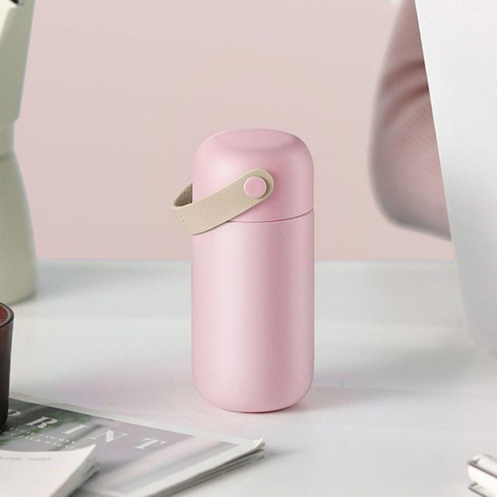 Термос с двойными стенками, кружка для кофе с кожаной ручкой, карманный стакан для бутылки, термос для офиса