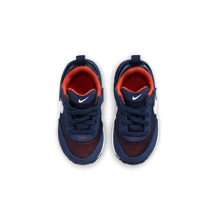 Nike Waffle One TD Midnight Navy Детские кроссовки Сине-оранжевый с оттенком дыни DC0479-401