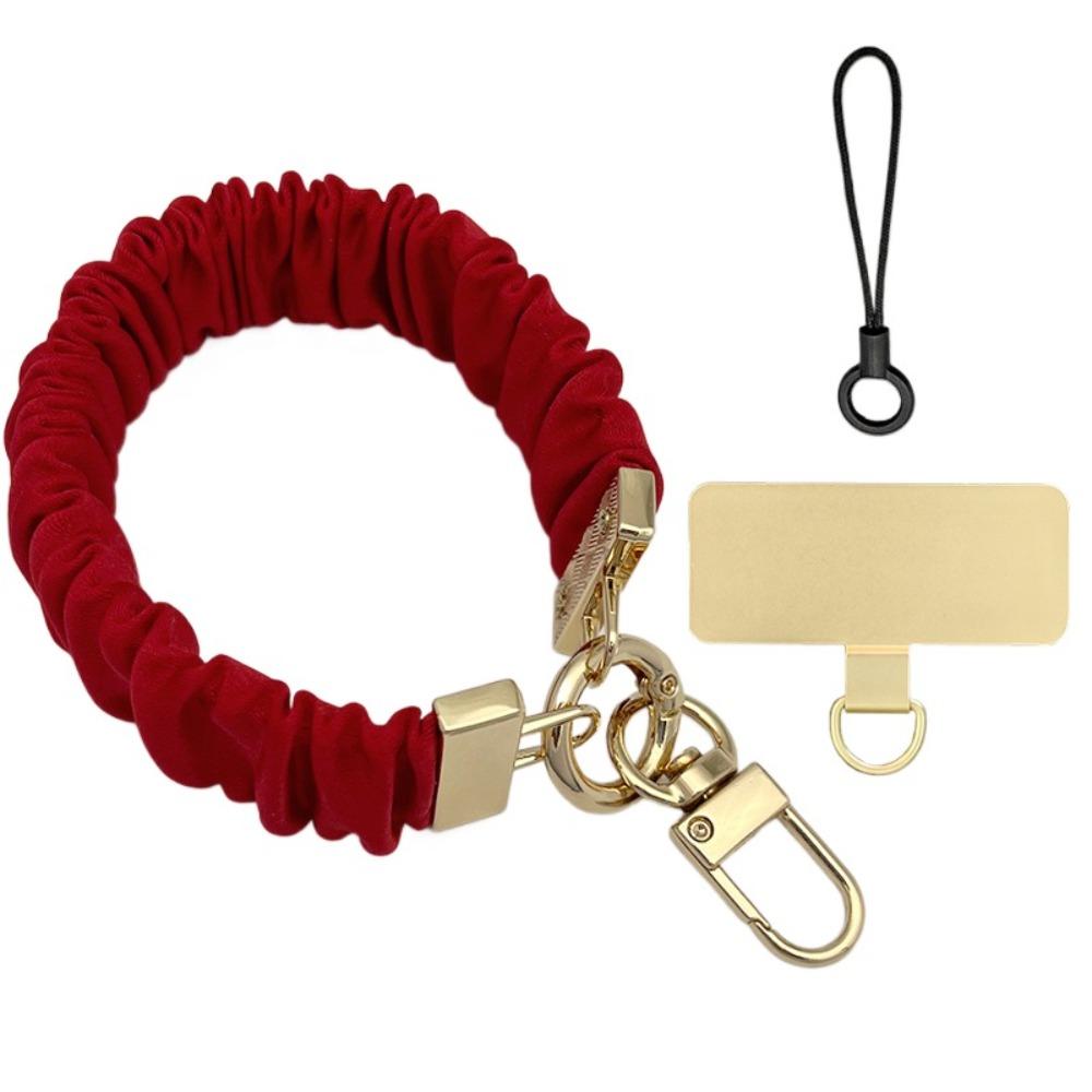 Pleated Design Mobile Phone Strap Pendant Anti Loss Cell Phone Chain Anti-Lost Handheld Mobile Phone Lanyard