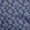Cotton Flex Blue Fabric Boho Decorative Leaf Sewing Craft Projects Fabric Prints By Yard 40 Inch
