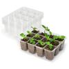 10Pcs/Set Drain Hole Anti-scratch Plant Grow Tray Plastic Practical Ventilated Plant Grow Case for Garden
