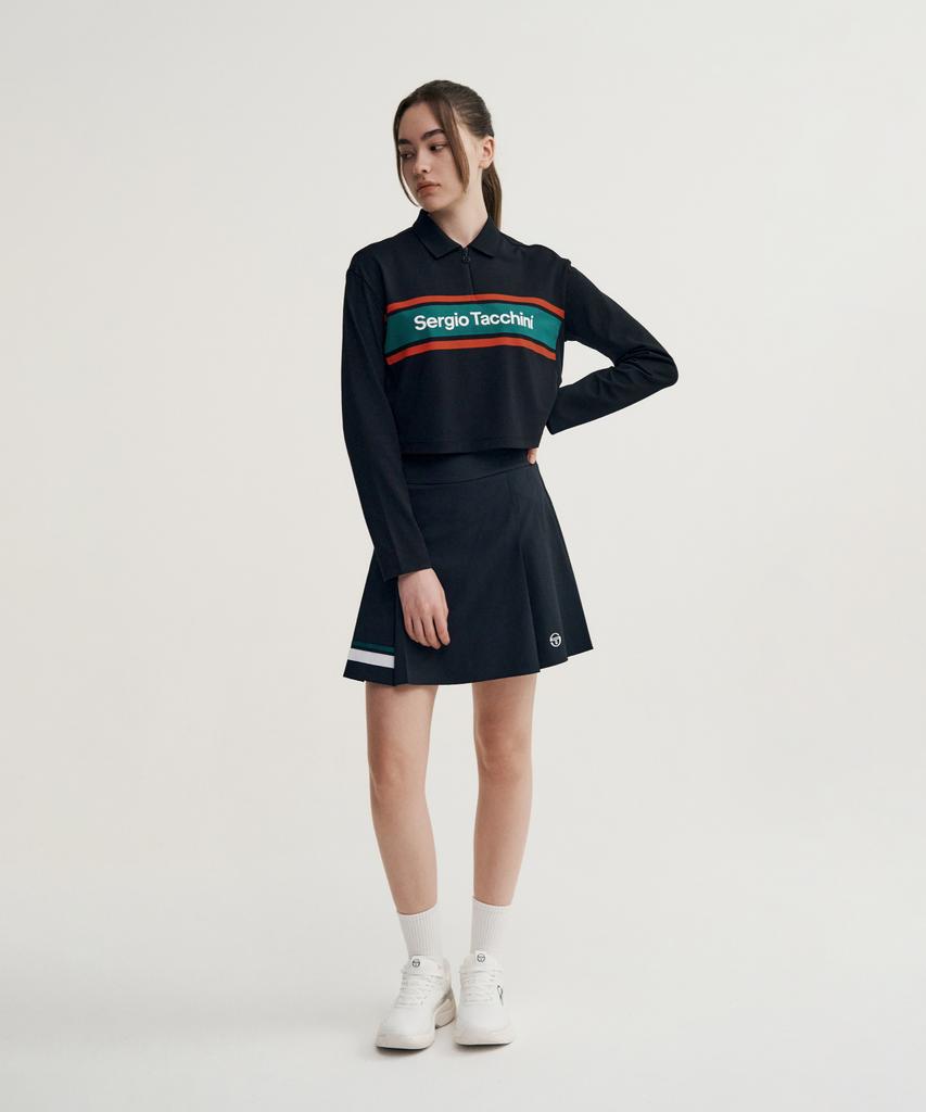 Женская укороченная футболка-поло с длинным рукавом SERGIO TACCHINI W Flag