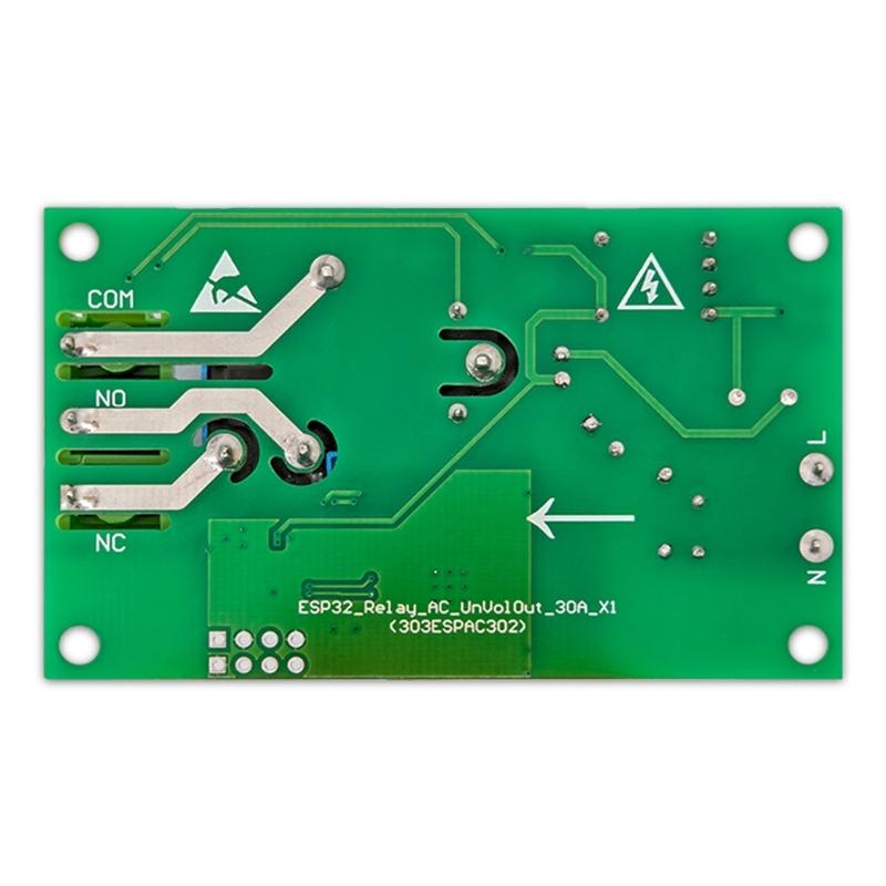 Модуль реле ESP32 Power 30A, одноканальный, с Bluetooth-совместимой платой для высокотоковых применений, для автоматизации небольших домов