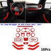 18Pcs/set Car Interior Accessories Decor Trim Cover Automotive Interior Stickers For Jeep Wrangler JK JKU 4 Door