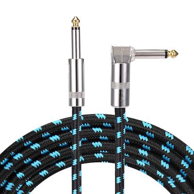 Кабель-экран для гитары DanYun, 1 м, 3 м, 5 м, тип SL 6,35 мм, тканевая оплетка, для гитары, бас-гитары, клавишных, электронных барабанов и многого другого, прочный нейлоновый кабель,