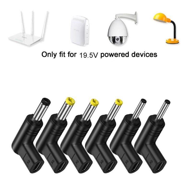 Laptop Charging Adapter Female Type C to Male DC Jack Plug Converter PD Power Charger Connector Tip for Laptop Speaker