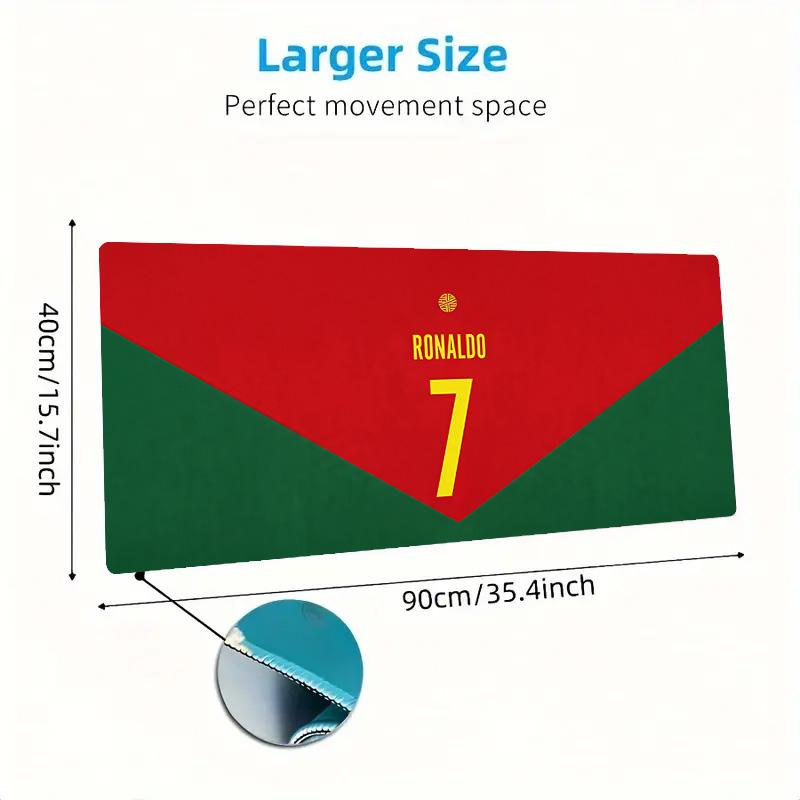 C.Ronaldo Color Mouse Pad Large Gaming Table Cushion Non-slip Laptop Tablet Big Mousepad XXL Mat Mini PC Playmat With Lock edge