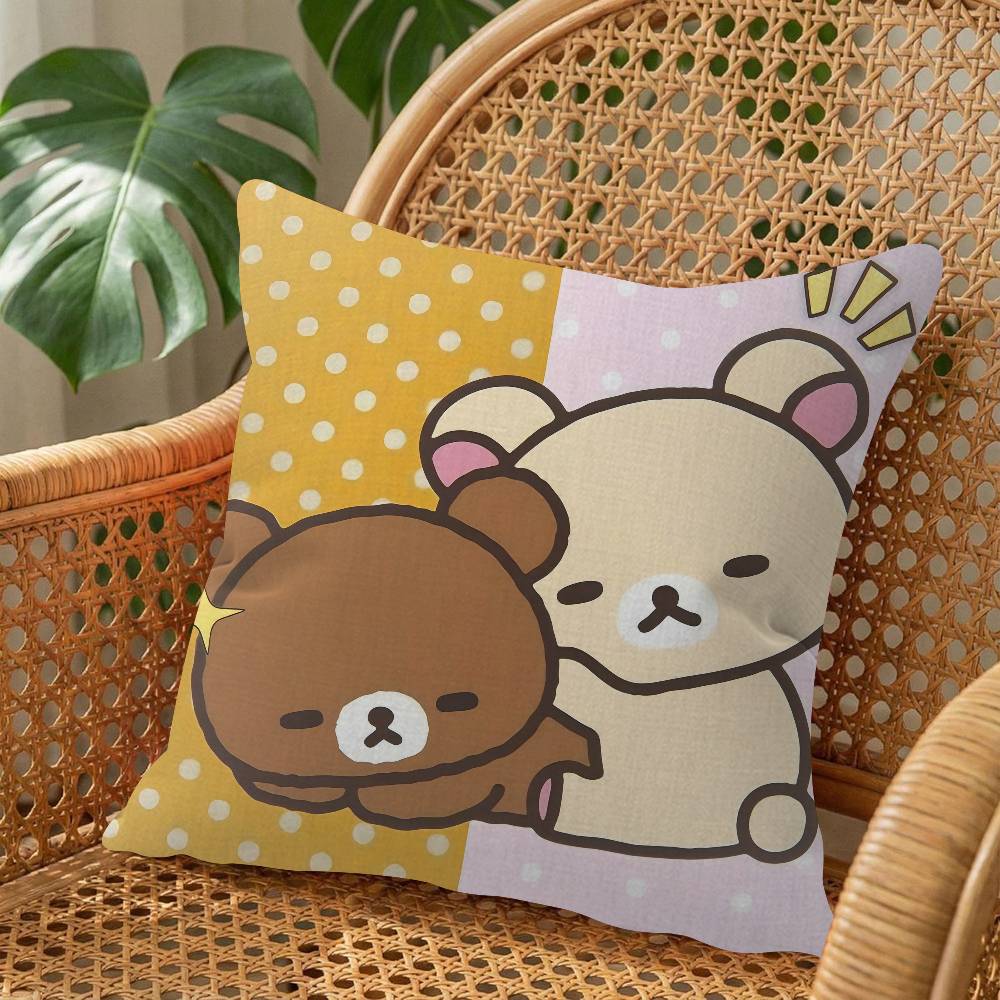 Cute Rilakkumas Body Pillow Gifts Home Office Furnishings Bedroom Sofa Car Cushion Cover Case 45X45Cm