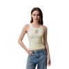 Calvin Klein Повседневная майка в рубчик с полосатым принтом Женские топы 44C202G