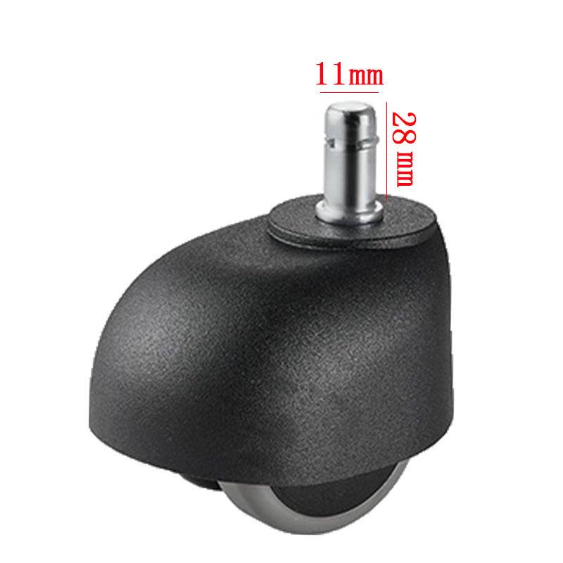 Universal Silent Executive Office Chair Swivel Casters - Boss Bread Wheels with Circlip