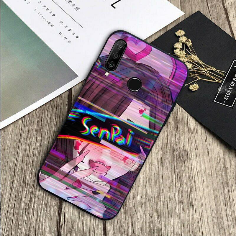 Грустная аниме эстетика Сэмпай Для Huawei Nova Y72 Y73 Y90 Y70 Y60 Y91 Y61 12s 12i 11i 8i 9 10 SE P40 Lite P60 P30 Pro Чехол