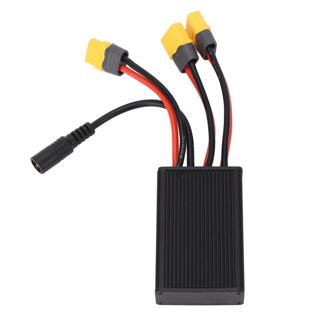 Двойной преобразователь разряда аккумулятора 40A, адаптер для двух аккумуляторов с зарядным кабелем для