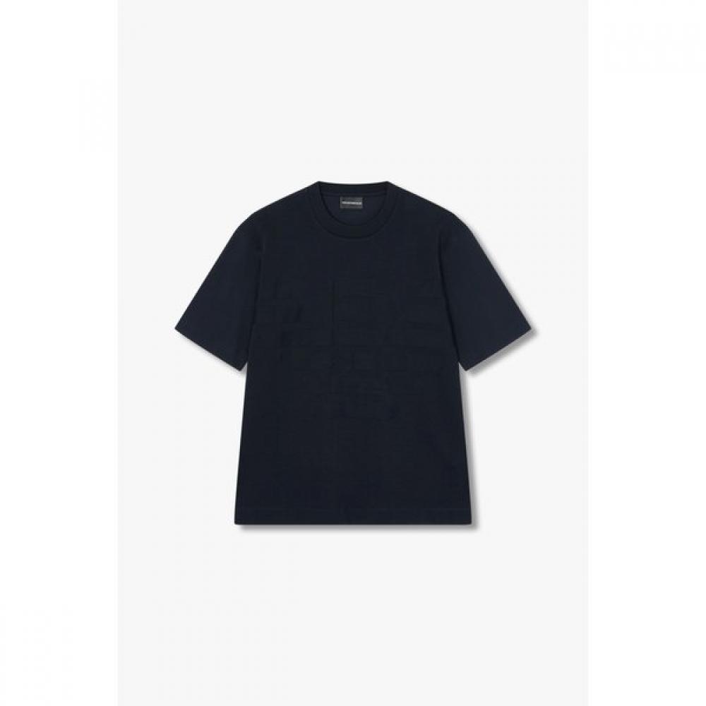 Emporio Armani Men S Big Logo Jacquard CoTTon T ShirT A515126026