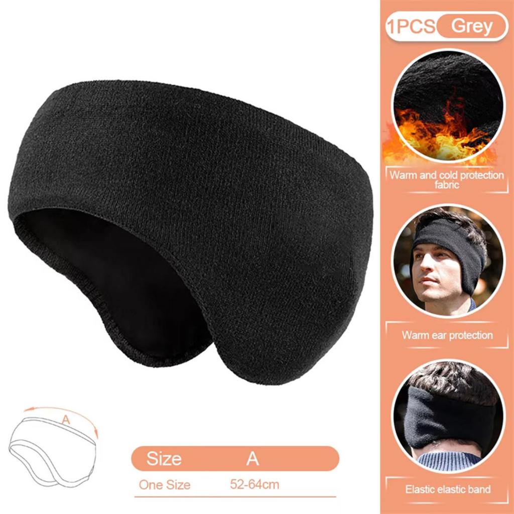 1Pc Polyester Ear Warmer Muff Winter Headband Ear Muffs Headband for Men Women Running Skiing Outdoor Sports