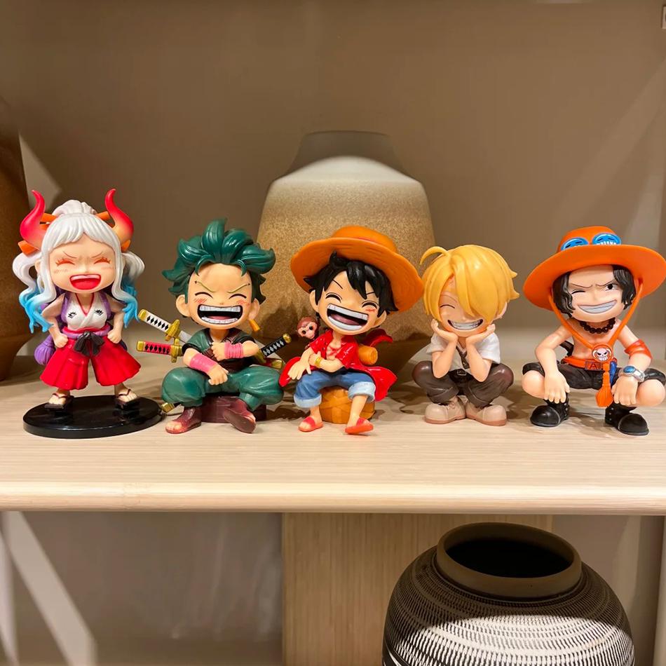 Горячая Распродажа 5 шт./комплект Фигурка Аниме One Piece Луффи Зоро Санджи Эйс Ямато Фигурка Большой Смех Луффи ПВХ Модель Кукла Коллекция Игрушка Подарки
