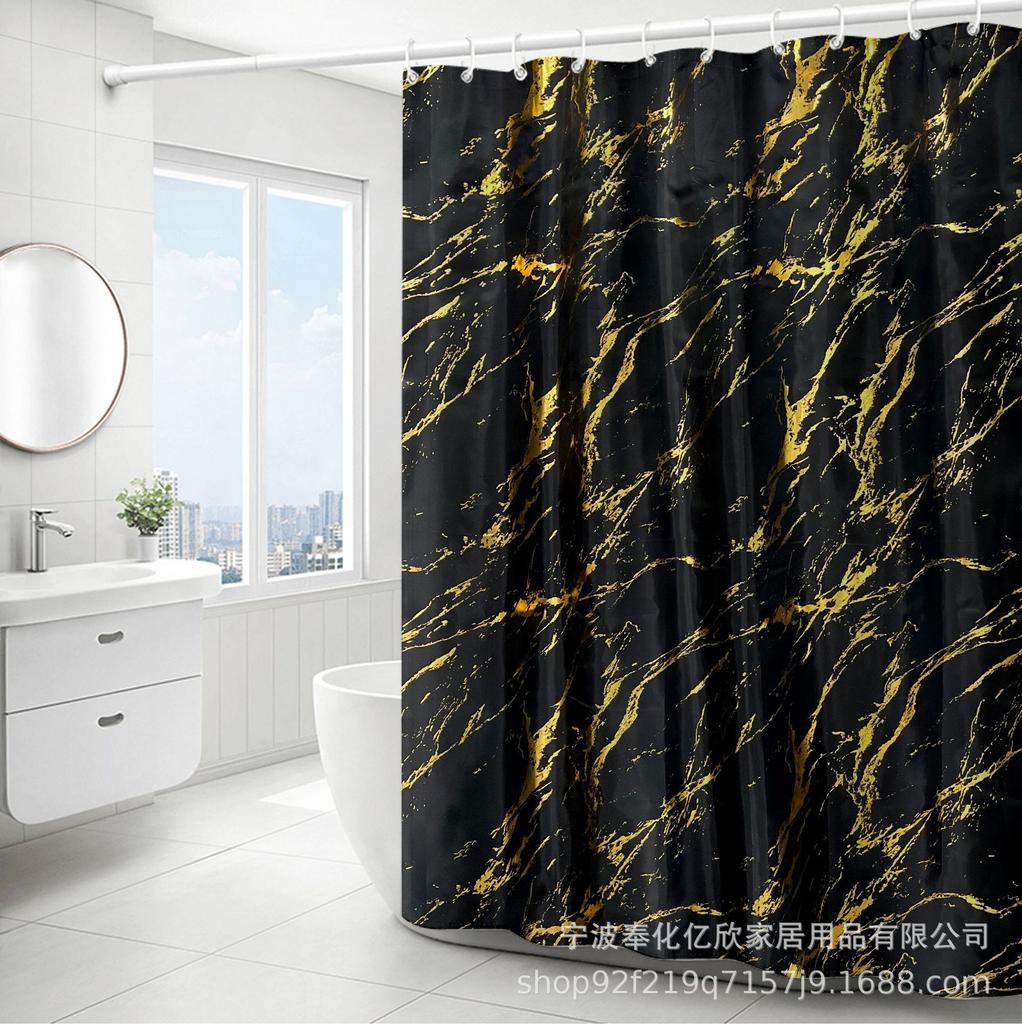 Роскошная минималистичная водонепроницаемая перегородка для душа с мраморным рисунком