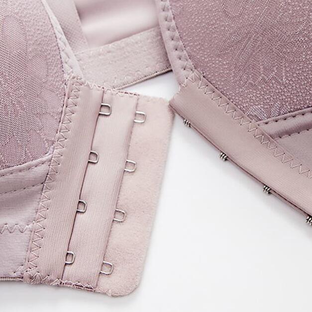 Бюстгальтер с пряжкой спереди, большой размер, без стальных колец, нижнее белье для мам, женский дышащий регулируемый тонкий бюстгальтер пуш-ап