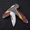 Stainless Steel Fruit Knife Folding Pocket Knife Multifunctional Portable Barbecue Knives Kitchen Cooking Meat Cleaver Cutting