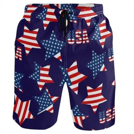 Боксерские шорты, штаны, флаг США, Америка, 3D-принт, боевые тренировки, смешанные боевые искусства, унисекс, мужчины, женщины, быстросохнущие, фитнес, спортзал, спорт, тренировка, повседневная уличная одежда