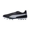 King Match King Round Toe Lace-Up MG (Rubber Short Studs) Artificial Grass Fabric Football Shoes Men Football Shoes Black 107572-01