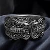 Роскошные Новые Европейские и Американские Панк Украшения, Креативное Открытое Кольцо в Форме Скорпиона из Черного Золота
