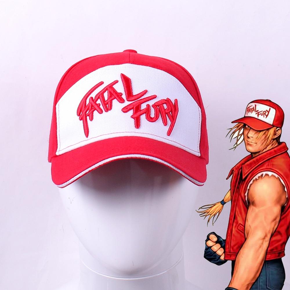 Fatal Fury Терри Богард Вышитая Хлопковая Бейсболка Хип-хоп Стиль