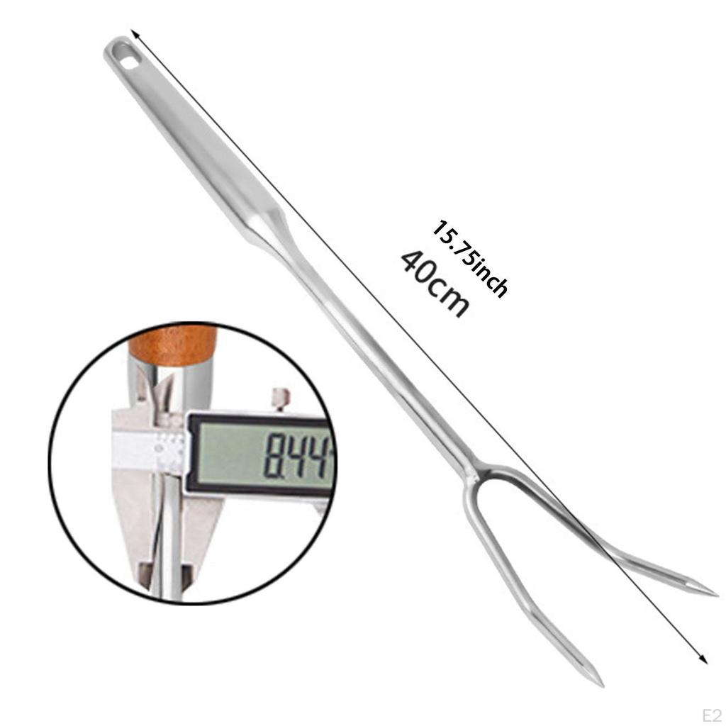 304 Stainless Steel Meat Carving Fork, Practical Multi-Purpose Professional Kitchen Utensil, for