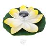 Solar Pond Pool Lights LED Color Changing Lotus Flower Waterproof  Floating LampLight Yellow