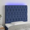 VidaXL LED Headboard Bedroom Furniture Single Bed Accessory Headboard Bed Frame Interior Blue 3122748