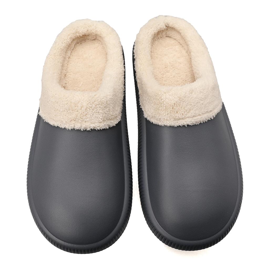 Fashion Winter Slippers Home Man Non-slip Men's Eva Slipper Fashion Warm Plush Lightweight Casual Couple's Cotton Shoe Explosive Style