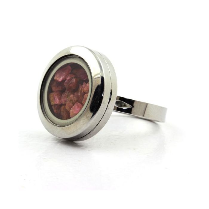 Pierres et Minéraux. Bague Spinelle brut. Taille ajustable.