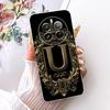 Прозрачный чехол для Realme RMX3867 Для Realme 12 Plus 5G Чехол Роскошная Корона Буквы A-Z 2D Расписной Мягкий Корпус Для Real me 12 Plus 5G