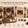 3D Christmas Fabric Poke Craft Art Kit DIY Fabric Poke Art Kit With Pre-Cut Squares Holiday Handmade Home Decor For Beginners
