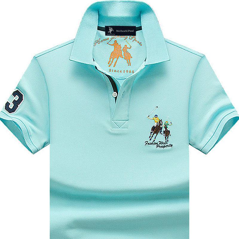 Премиальная мужская оригинальная рубашка-поло Paul - Короткий рукав, Летний отложной воротник, 100% хлопок, Доступны большие размеры