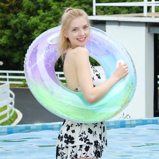 Kids Adults Swim Ring Inflatable Swimming Pool PVC Summer Outdoor Leakproof Thickened Float Tube Toy