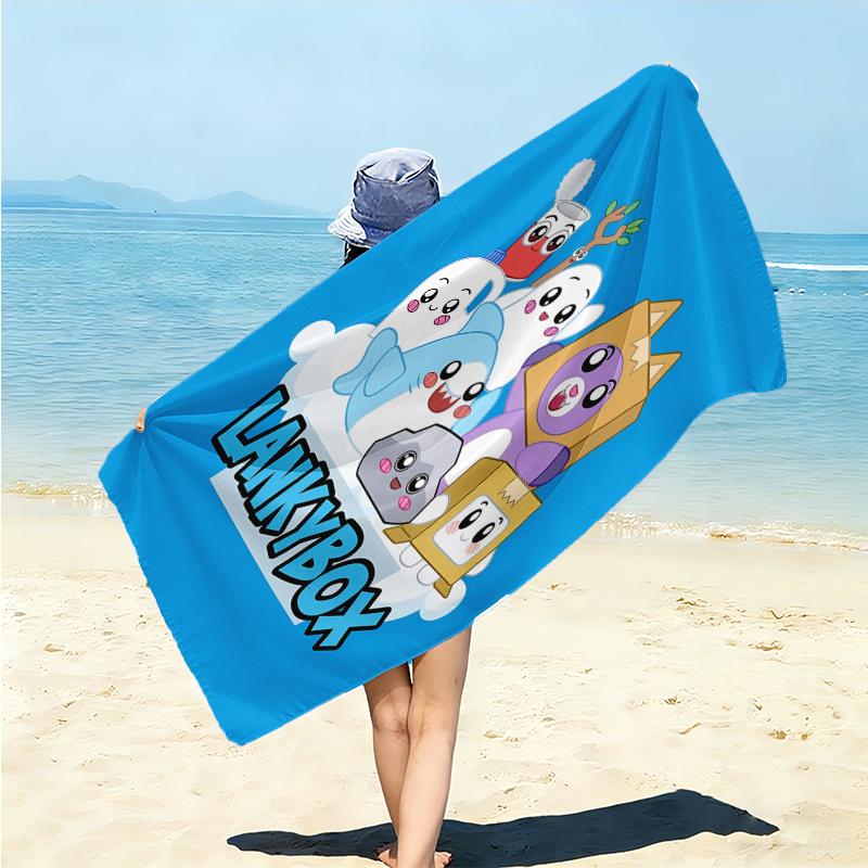 1Pc Box Friends Picnic Party Beach Towel Microfiber Beach Towel Thin Absorbent For Beach Swimming Yoga Bath Sports 091724