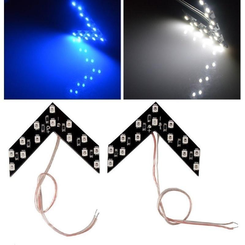 Световая панель-стрелка для зеркала заднего вида автомобиля, индикатор, сигнал поворота, четыре цвета