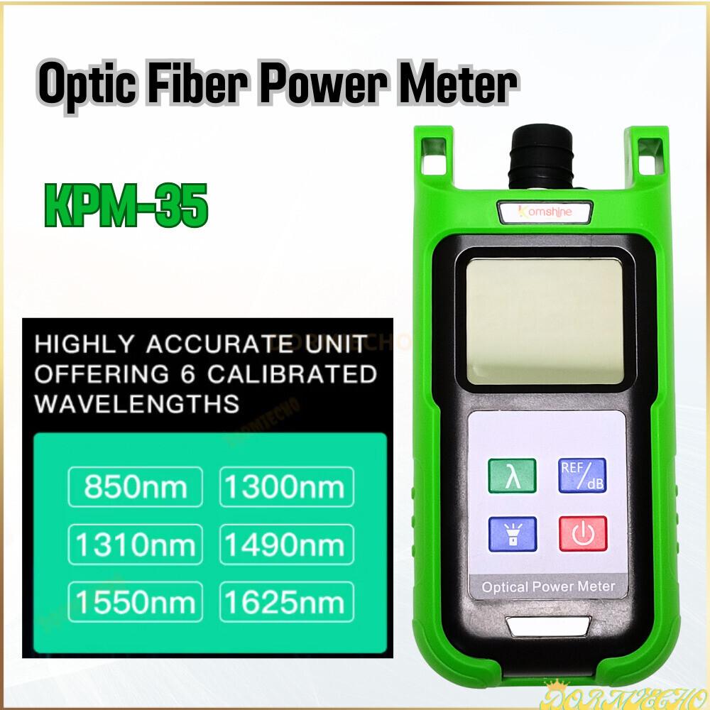 Optic Fiber Power Meter KPM-35-A + KLS-35 Fiber Optical Light Source+ KLS-35-S LS Cable Tester OPM Singlemode FTTH Green