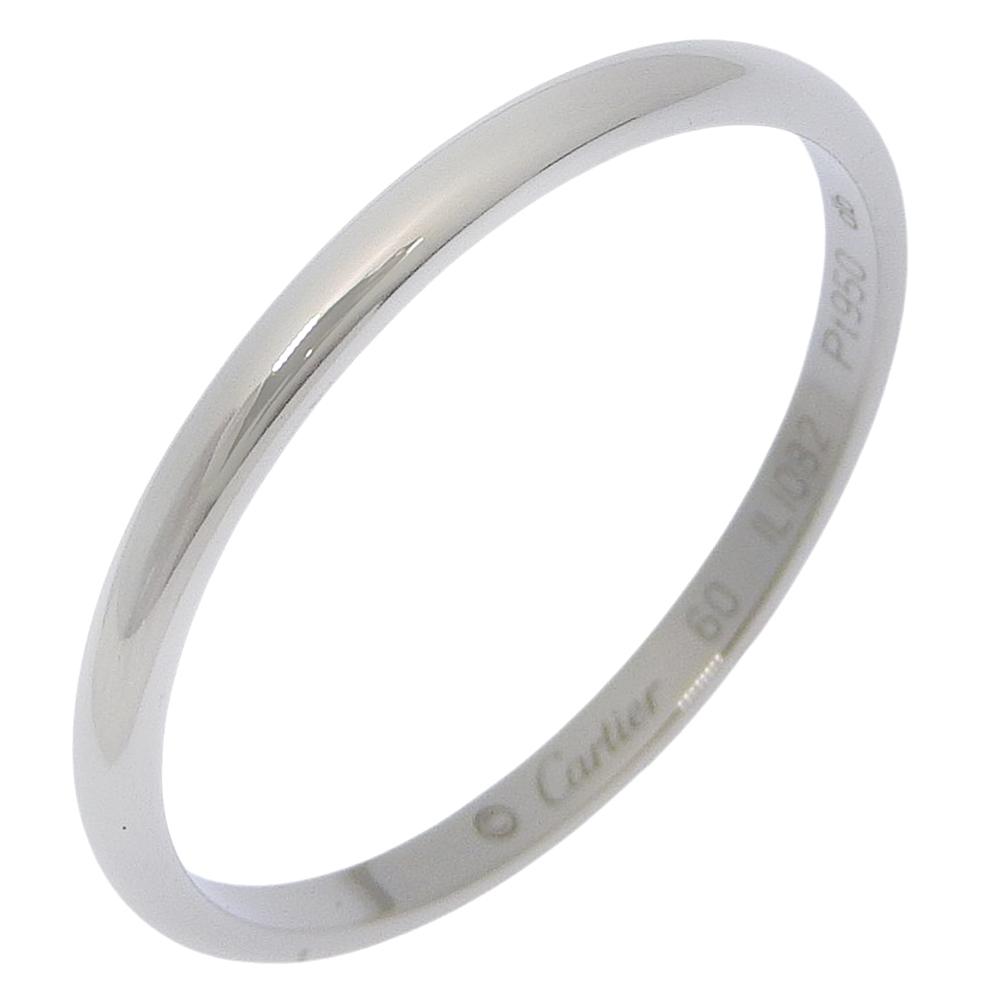 CARTIER Wedding ring Ring Pt950Platinum #9.2(US Size) 2.7g unisex Used