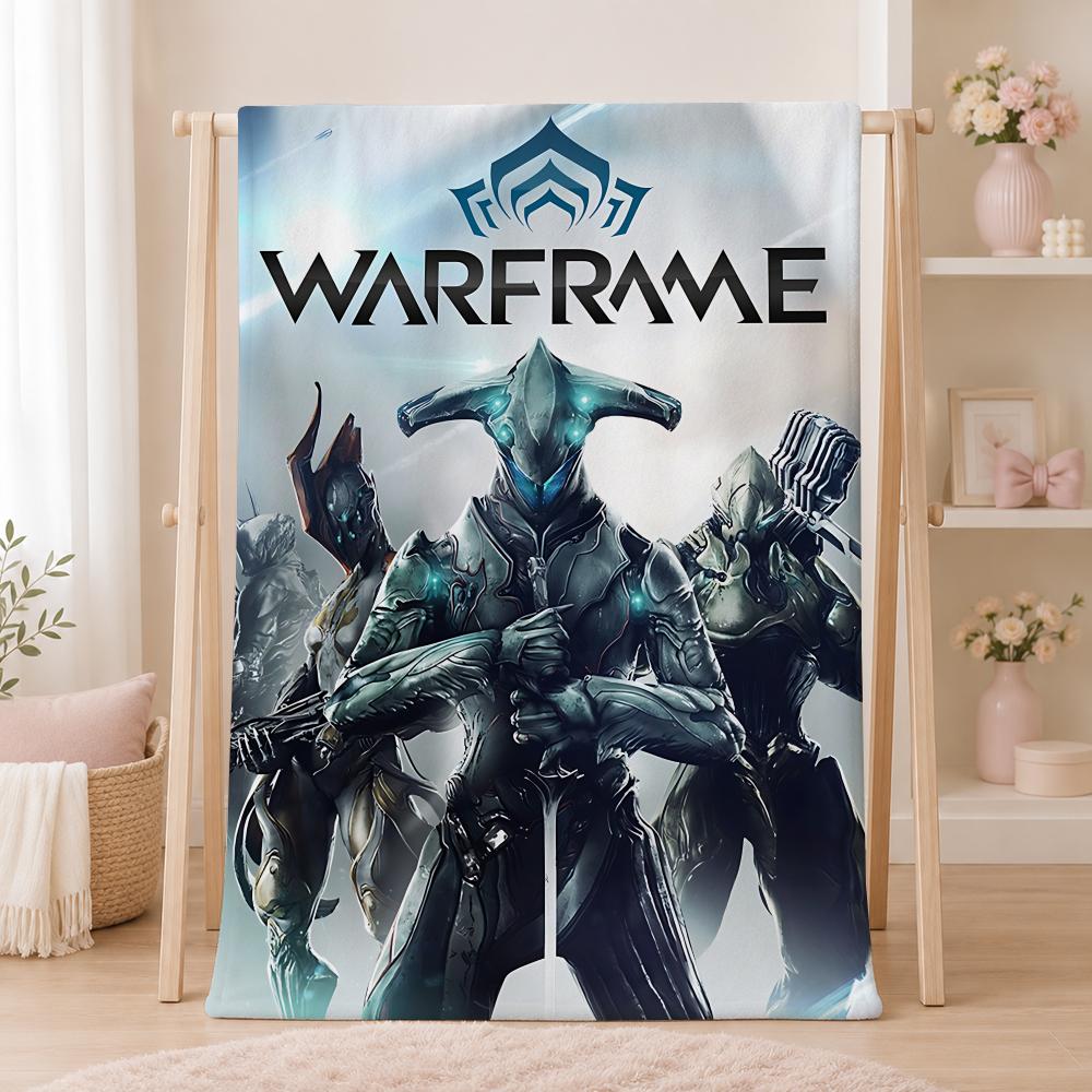Супер Игровое W-WarframeS Бросок Летнее Фланелевое Плед Мягкий Антистатический Моющийся Безопасный для Детей Диван Кровать