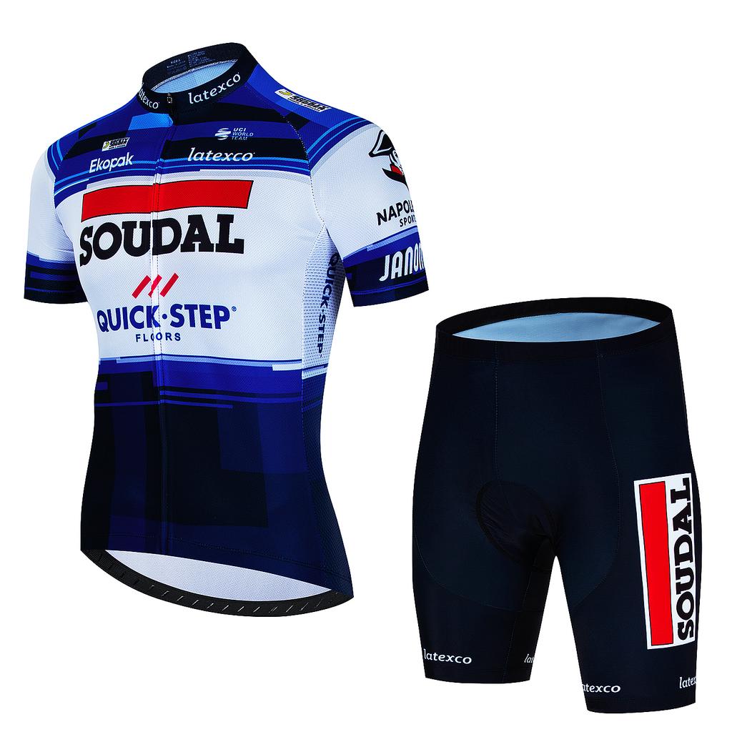 Men's Cycling Outfit Set SOUDAL Quick Step Clothing 2025 Bicycles Clothes Summer Bike Jersey Cycle Jacket Man Spring Shorts Bib