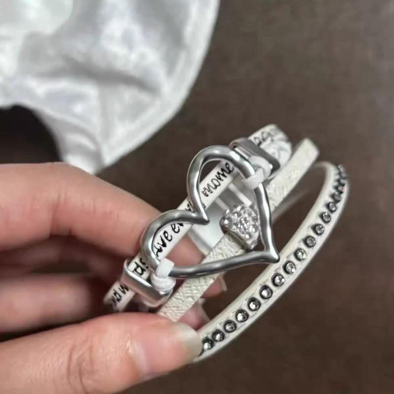 Богемный Экзотический Стиль Браслет из Бусин Ретро Этнический Стиль Плетеный Браслет из Кожи Коровы Нишевый Дизайн Персонализированные Украшения