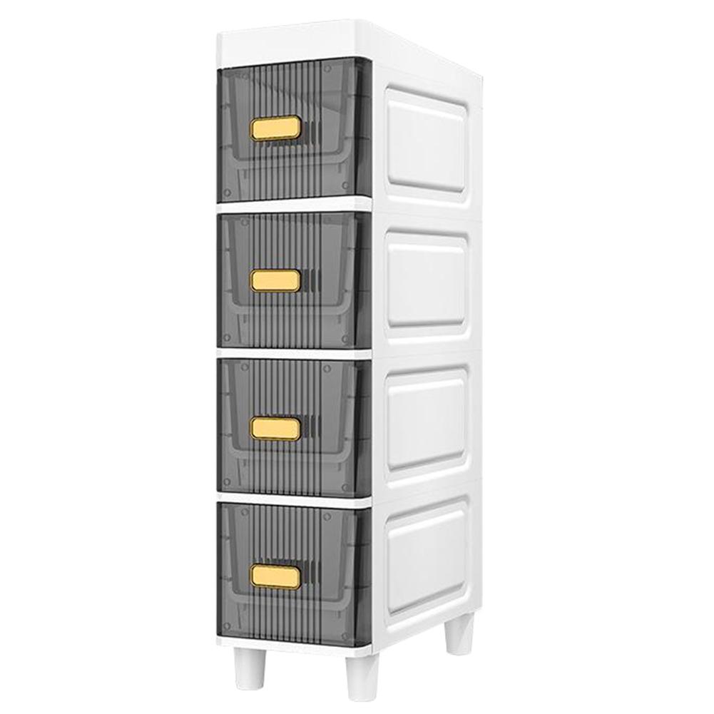 Storage Cart High Capacity 4/5 Tier Storage Floor-Standing Shelf Cabinet Waterproof Restroom Bathroom Vertical Organizer Shelves