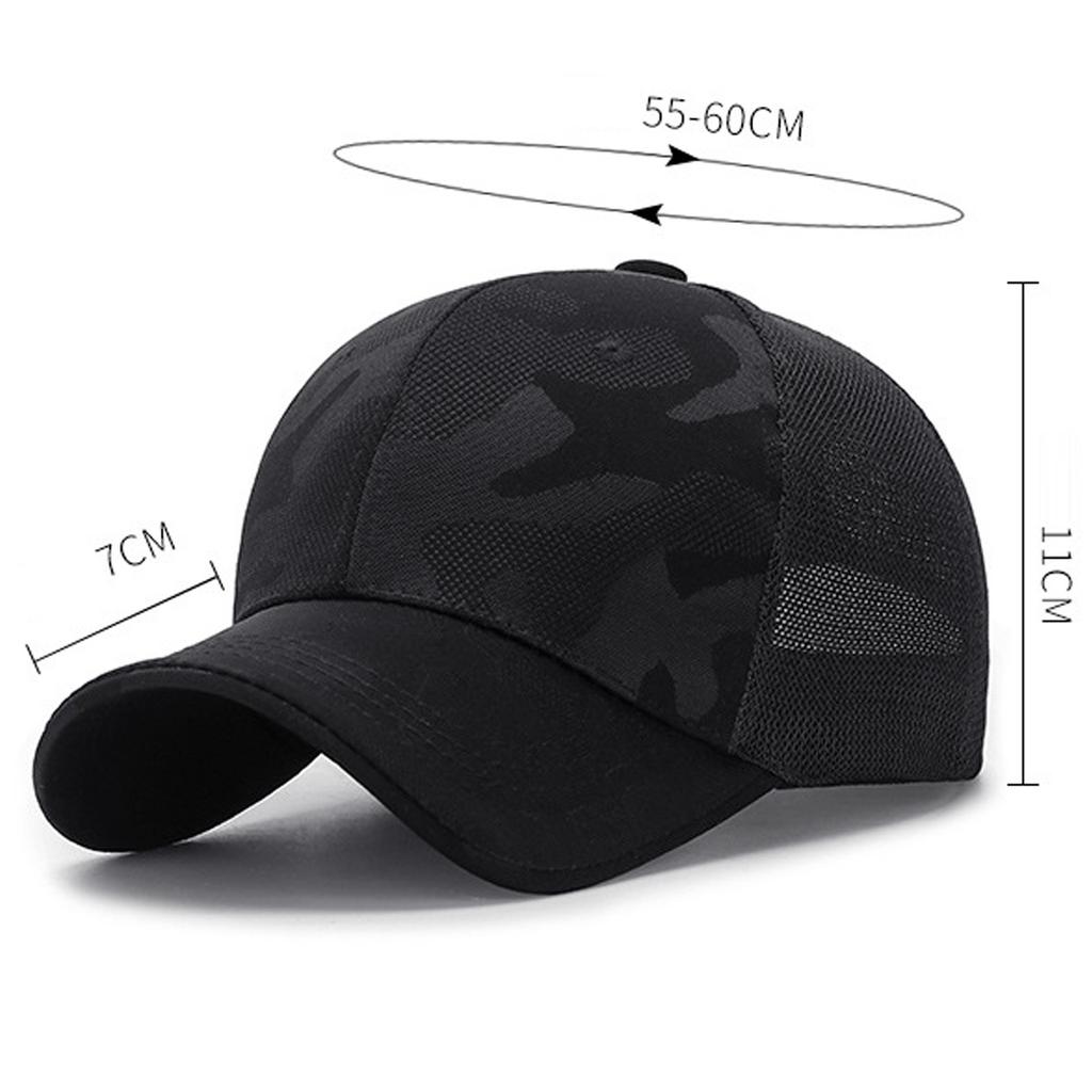 Модная женская и мужская регулируемая камуфляжная сетчатая шляпа, бейсбольная кепка, кепка с оттенком