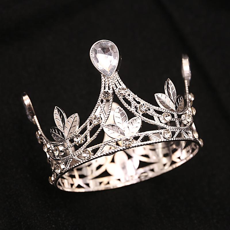 Корона тиара дети принцесса маленькая девочка корона день рождения выпечка украшения украшения свадебные украшения круглая тиара представление