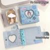 Sweet Lace Denim Style Mini Card Album Portable 3 Inch Photocard Binder Detachable Loose-Leaf Small Card Storage Bag